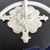 Square Towel Ring Metal French Shabby Shic Bathroom Wall Mounted