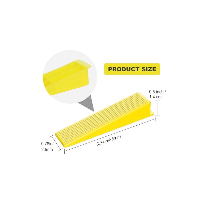 DGSL Tile Leveling System Tile Wedges, 200PCS Reusable Tile Leveling