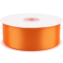 Hoisre 1-1/2 inch Orange Polyester Ribbon 50 Yards for Wedding Invitations, Bridal Bouquets, Sewing, Party Decorations, Gift Wrapping and More