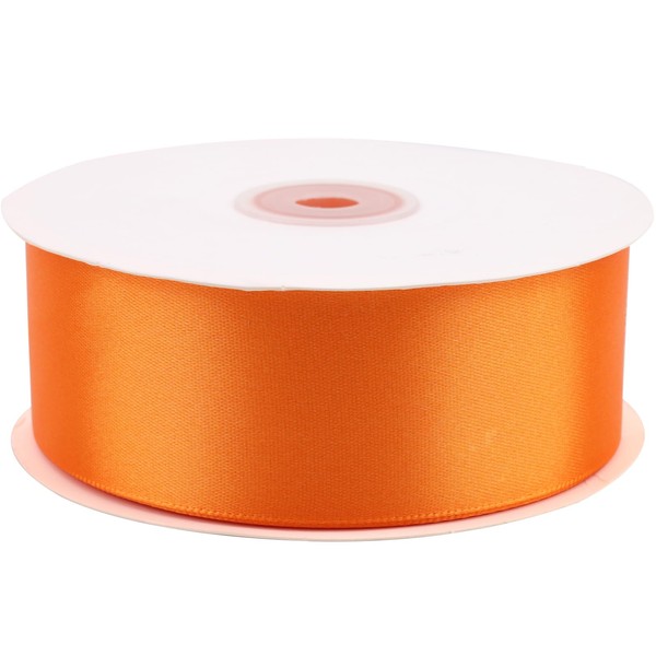 Hoisre 1-1/2 inch Orange Polyester Ribbon 50 Yards for Wedding