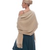 RIIQIICHY Winter Scarf for Women Beige Pashmina Shawls Wraps for
