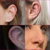 PunkTracker 1Pcs 20G 18G 16G 6/7/8/9/10mm Cartilage Tragus Helix Earring