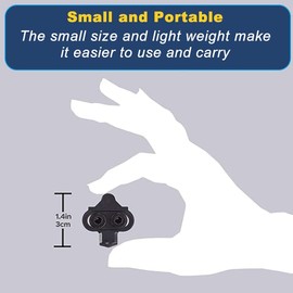 Bike Cleats, Steel Mountain Bicycle Cleats Cycling Set Compatible with Shimano SPD SM-SH51- Spinning, Look X-Track Pedal System, for Spinning, Indoor Cycling and Mountain Biking