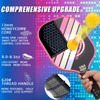 GLAROLLIRACE Pickleball Paddle Set of 4 Pickle Ball Rackets,USAPA Approved