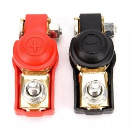 Unbranded 1Pair Car Battery Terminal Clamp Car Battery Terminal Adapter Positive+Nagat