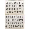 KWELLAM 2pcs/lot ABC English Alphabet Capital Lower Case Numbers Clear