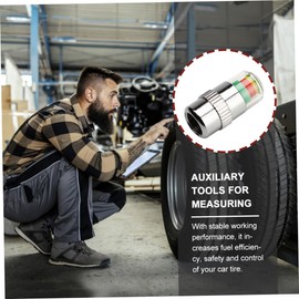 GLEAVI 1set Tire Pressure Monitor Caps Auto Tyre Pressure Indicators Theft Design for Enhanced Safety and Three Display Car Valve Stem Caps