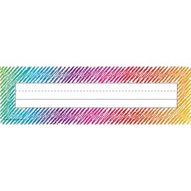 Teacher Created Resources Colorful Scribble Name Plates