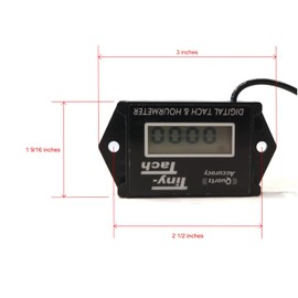 OEM DTI Gas Engine Digital Tachometer/Hour Meter for Tiny-Tach DTI-TT2B, DTITT2B, TT2B
