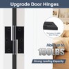 6 Pack Door Hinges Black Matte 3.5in x 2.5in Stainless