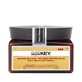 Saryna Key Damage Repair Treatment Butter Mask - African Shea Butter for Dry Hair Treatment - Rejuvenating Butter Moisturizer with Natural Keratin and Vitamins A, E, F (300ml/10.14oz)