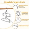 Baby Hangers 40PCS, 11"-14" Extendable and Stackable Kids Hangers, 45g