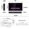 Joy Pebble 30 Inch Electric Fireplace Inserts, in-Wall Recessed and