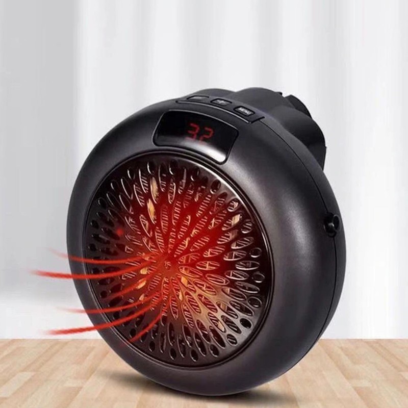 Black Electric Heater Mini Rapid Heating Simple Operation Table Electric