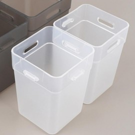 Mini Square Storage Case - Multi-purpose Connectable Container Accessory Storage - Dark Gray 5ea