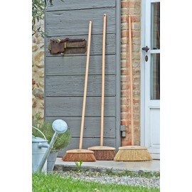 Perfekt ECO, Chestnut 0002, Besen aus Fasern von Palma und Coccia Holz Natur, Öko, 34 x 5 x 14 cm