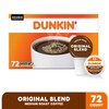 Dunkin' Donuts Medium Roast K-Cup Coffee Pods, Original Blend, 72