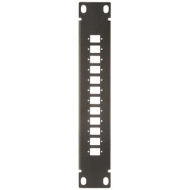 Delock 10 Inch Fibre Optic Patch Panel 12 Port for SC Simplex/LC Duplex 1 HE Black