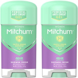 Mitchum for Women Clear Gel Antiperspirant & Deodorant-Shower Fresh-2.25 oz, 2 pk