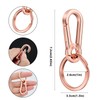 LEBATSION 6pcs Metal Keyring Key Chain Key Ring KeyChains Clip