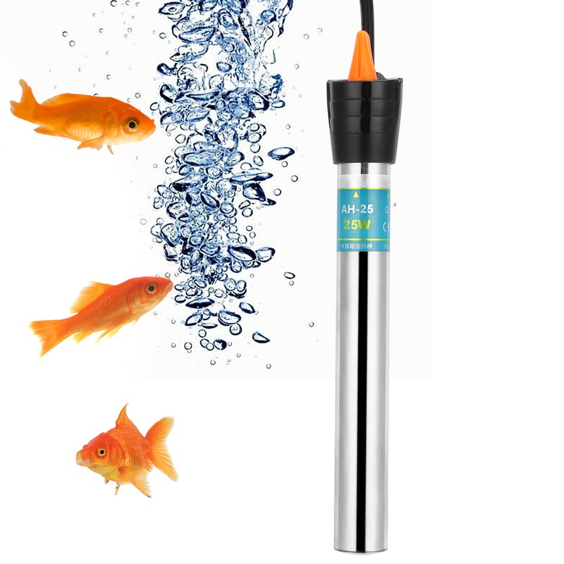 220‑240V Submersible Aquarium Heater Stainless Steel Adjustable Fish Tank Heater25W