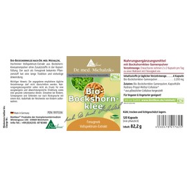Organic Fenugreek According to Dr. Michalzik without Additives Biotikon®