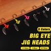 Crappie Jig Head,12 peices Fishing Jig Head with 3D Eye