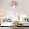 SPUNKER Clock for Bedroom,Pink High Heel Shoes Wall Clocks,Butterfly Battery
