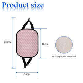 Mandark 2PCS Car Headrest Cover, Dirt-Proof Washable Vehicle Seat Head Rest Protector, Breathable Automotive Interior Front Headrest Protection Dust Covering Accessories, Universal Fit (Pink)