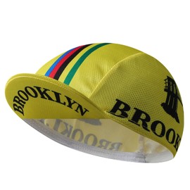 BikingBros Lightweight Summer Cycling Cap with UV Protection for Cycling Caps for Under Helmet, yellow