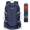 BECOJADDE Hiking Backpack Men Women 40L Ultralight Foldable Backpack Waterproof