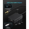 ANDTOBO USB to Aux Audio Adapter, 3.5mm Male to USB