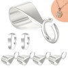 Pack of 5 Eyelets for Jewellery Pendants with 2 Live