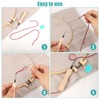 10pcs Punch Needle Threader, 7.87 Inch Long Needle Threaders Stitching