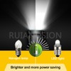 Ruiandsion 4pcs E10 LED Bulbs 3V 6000K White LED Bulbs