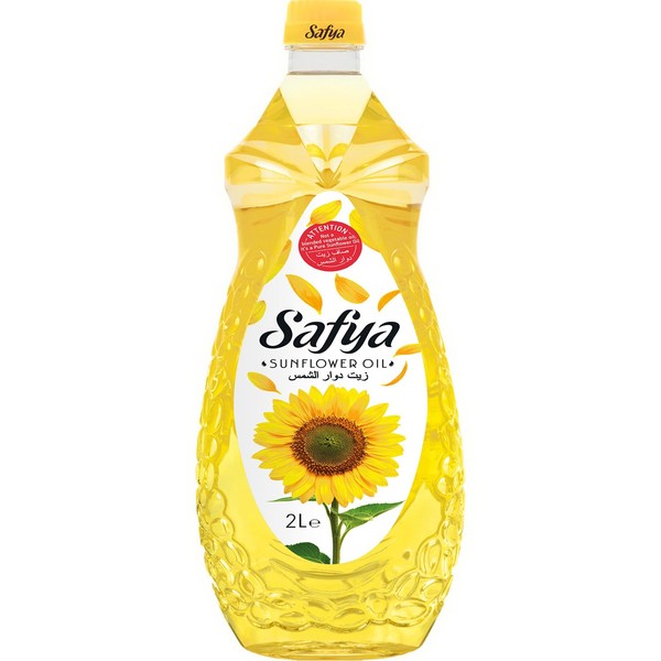 Safya - 100% Pure Sunflower Oil, (2 L) 67.6 Fl Oz
