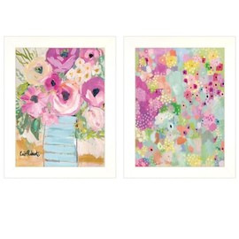 Trendy Decor 4U V526-226 Floral Designs Wall Art By Kait Roberts - Contemporary Impressionism Floral Paradise
