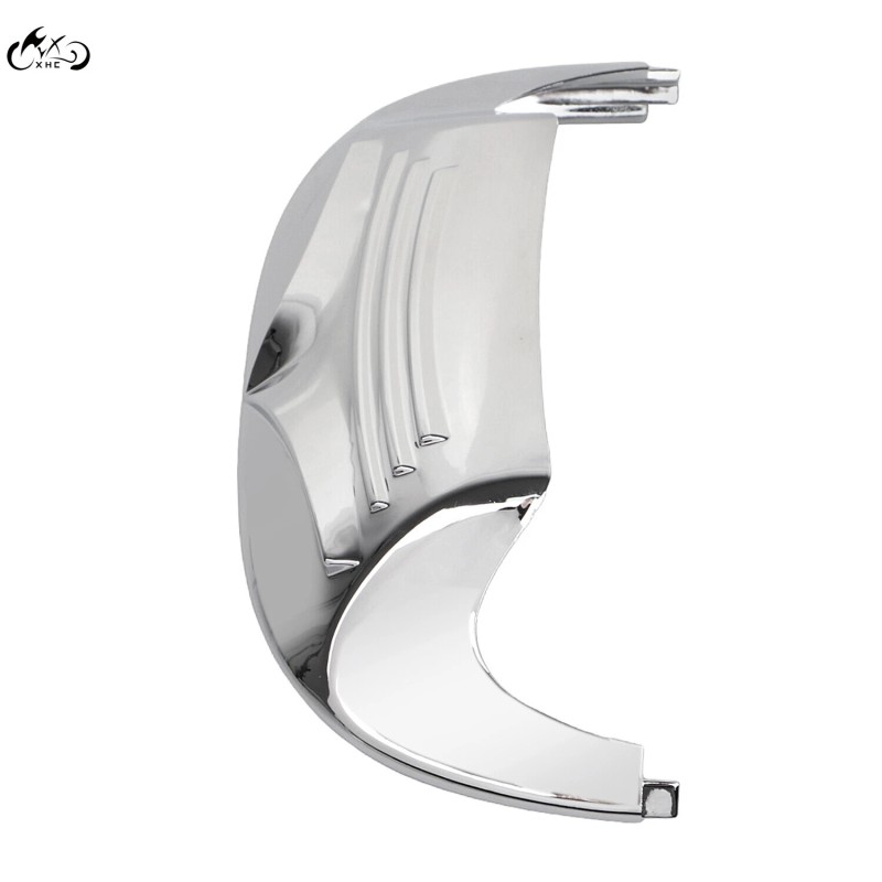 Unbranded Chrome Front Fender Mudguard Trim Tip For Harley FLHT