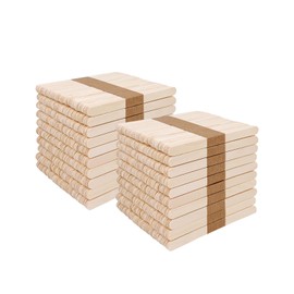 KTOJOY 1000 Pcs Craft Sticks Ice Cream Sticks Natural Wood Popsicle Craft Sticks 4.5 inch Length Treat Sticks Ice Pop Sticks for DIY Crafts