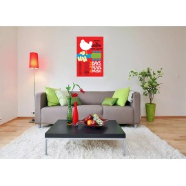 Studio B Woodstock Red Music Festival Poster 24" x 36"