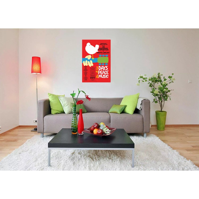 Studio B Woodstock Red Music Festival Poster 24" x 36"