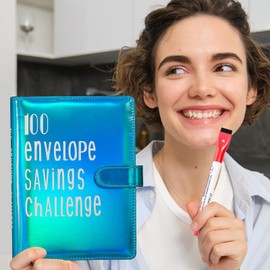 Money Saving Challenge Book, Challenge Money Book, Organized Cash Challenge Binder Savings Challenges Book with Tracker for Women Men