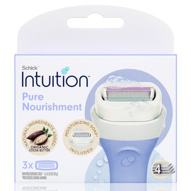 Intuition Pure Nourishment Women's Epilator Coconut Razor Blades, 3 Pack, 1 Piece / 인튜이션 퓨어 너뤼시먼트 여성 제모기 코코넛 면도날, 3개입, 1개
