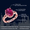Gem Stone King 4.55 Cttw 18K Rose Gold Plated Silver