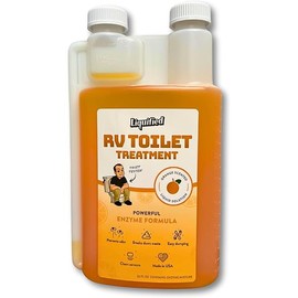 Liquified RV Toilet Treatment - Black Holding Tank Digester - Odor Eliminator - Orange Scent - Matts RV Reviews (Orange, 32oz)