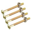 sourcing map Set of 4 Furniture Bolts Nut Set Hexagonal