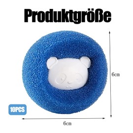 10 Stück Tierhaarentferner Waschmaschine, Fusselbälle Waschmaschine Und Hundehaarentferner Mit Haarfänger, Waschmaschinen Anti Fussel Bälle Für Tierhaare Effektive Fusselball Entfernung﻿