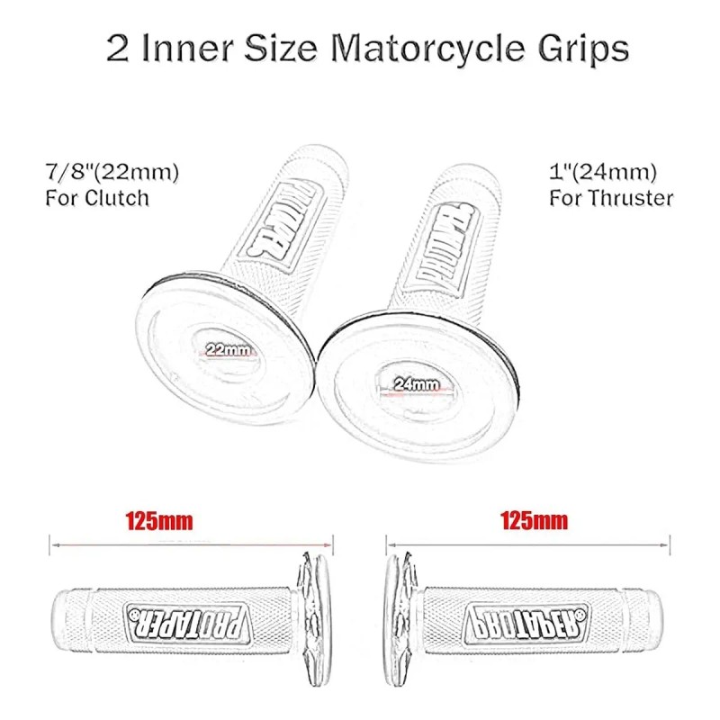 Moto Goma Bike Puños Accesorios Manubrio Excelente