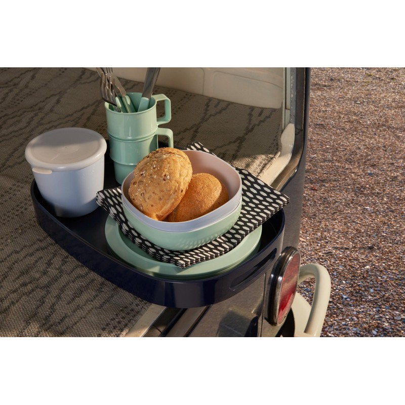 Rosti Mepal Melamine Plate Lightweight and Hard-Wearing Ocean Blue D195