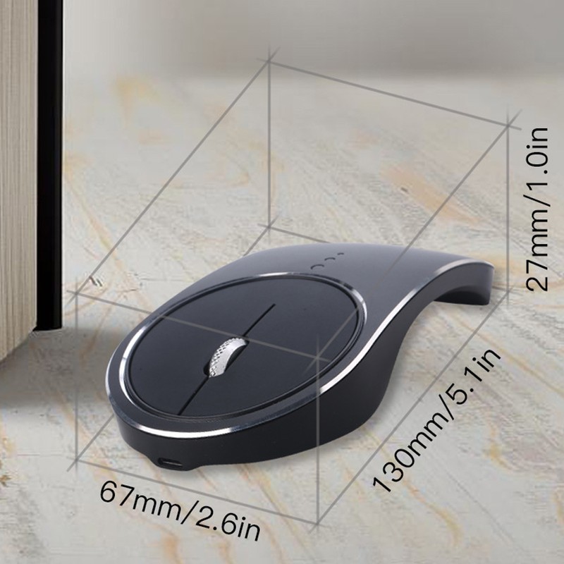 Aluminum Alloy 2.4G Wireless Rechargeable Mouse Office Silent Computer Mouse